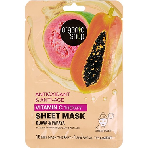 Organic Shop Vitamin C Therapy Antioxidant & Anti Age Sheet Mask 1 Τεμάχιο