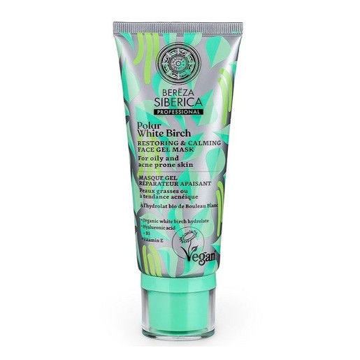 Natura Siberica Bereza Polar White Birch Restoring & Calming Face Gel Mask 100ml