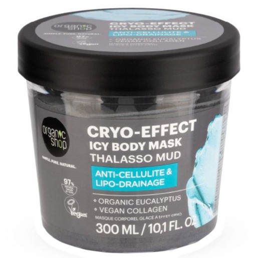 Organic Shop Thalasso Mud Anti-Cellulite & Lipo-Drainage Cryo-Effect Icy Body Mask 300ml