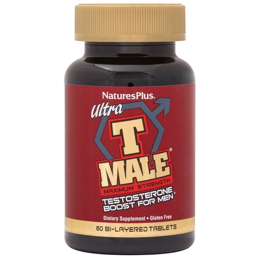 Natures Plus Ultra T Male Testosterone Boost for Men 60 Bi-Layered Tabs Natures Plus Ultra T Male Testosterone Boost for Men 60 Bi-Layered Tabs