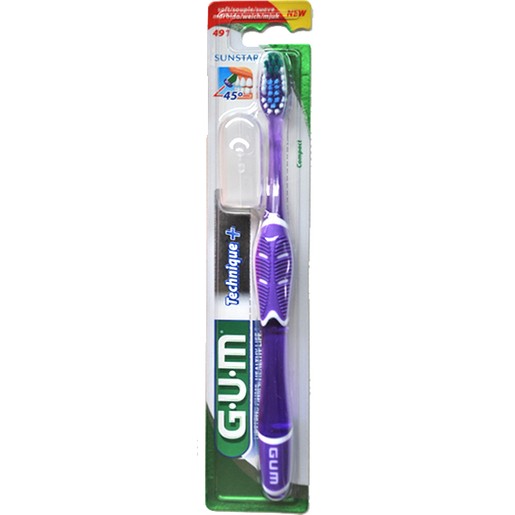 Gum Technique+ Regular Soft Οδοντόβουρτσα με Θήκη Προστασίας (490) Gum Technique+ Regular Soft Οδοντόβουρτσα με Θήκη Προστασίας (490)
