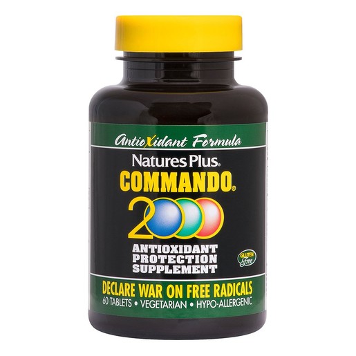 Nature\'s Plus Commando 2000 Συμπλήρωμα Διατροφής με Ισχυρή Αντιοξειδωτική Προστασία 60tabs Nature\'s Plus Commando 2000 Συμπλήρωμα Διατροφής με Ισχυρή Αντιοξειδωτική Προστασία 60tabs
