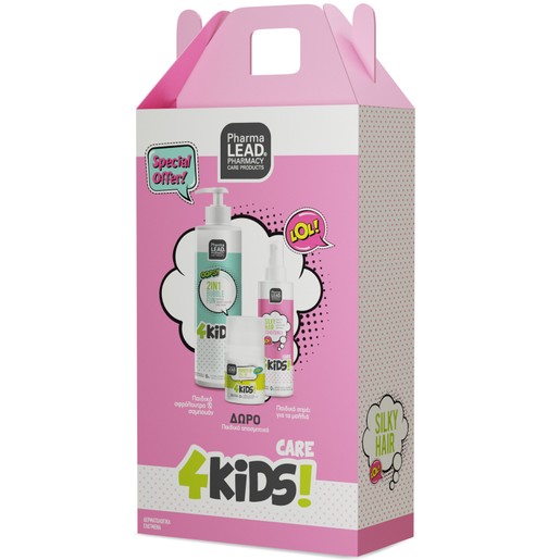 Pharmalead Πακέτο Προσφοράς 4Kids Girl Care 2in1 Bubble Fun 500ml & Silky Hair Conditioner 150ml & Δώρο Hurry up Roll on 50ml