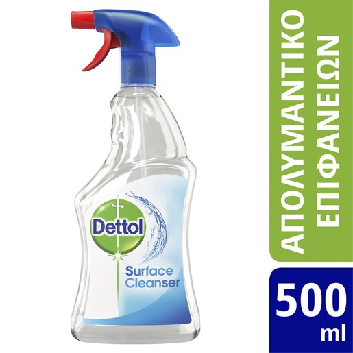 Dettol Anti-Bacterial Surface Cleanser Spray Αντιβακτηριδιακό Απολυμαντικό Επιφανειών 500ml Dettol Anti-Bacterial Surface Cleanser Spray Αντιβακτηριδιακό Απολυμαντικό Επιφανειών 500ml