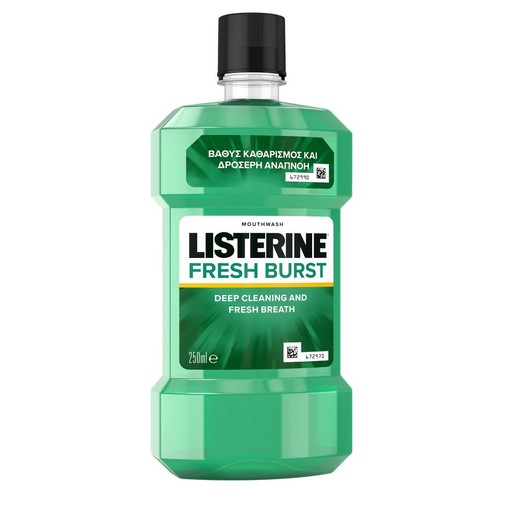 Listerine Fresh Burst Δροσερή Αναπνοή Δροσερή Γεύση 250ml Listerine Fresh Burst Δροσερή Αναπνοή Δροσερή Γεύση 250ml