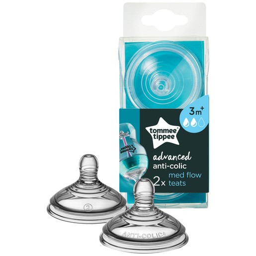 Tommee Tippee Advanced Anti-Colic Medium Flow Teets 3m+ Κωδ 422581, 2 Τεμάχια Tommee Tippee Advanced Anti-Colic Medium Flow Teets 3m+ Κωδ 422581, 2 Τεμάχια