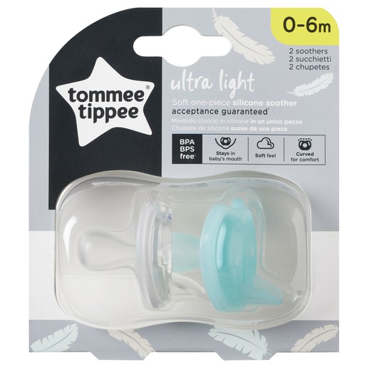 Tommee Tippee Ultra Light Silicone Soother Κωδ 433452, 2 Τεμάχια Tommee Tippee Ultra Light Silicone Soother Κωδ 433452, 2 Τεμάχια