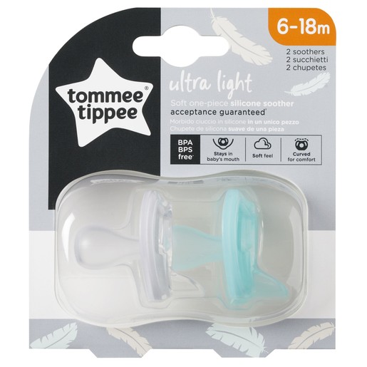 Tommee Tippee Ultra Light Silicone Soother Κωδ 433453, 2 Τεμάχια Tommee Tippee Ultra Light Silicone Soother Κωδ 433453, 2 Τεμάχια