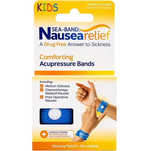 Sea-Band Kids Nausea Relief Comforting Accupresure Bands 2 Τεμάχια