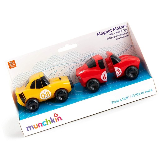 Munchkin Magnet Motors Μαγνητικά Αυτοκινητάκια Μπάνιου (Κίτρινο - Κόκκινο) 2 Τεμάχια Munchkin Magnet Motors Μαγνητικά Αυτοκινητάκια Μπάνιου (Κίτρινο - Κόκκινο) 2 Τεμάχια