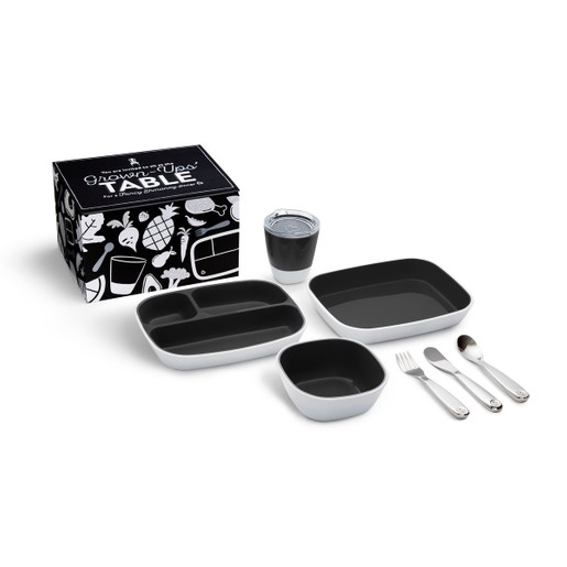 Munchkin Splash Grown-Ups\' Table Dining Set Black Παιδικό Σετ Γεύματος Μαύρο Munchkin Splash Grown-Ups\' Table Dining Set Black Παιδικό Σετ Γεύματος Μαύρο