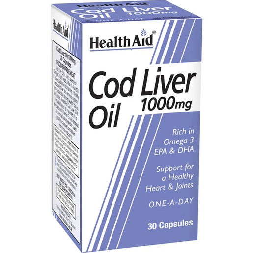 Health Aid Cod Liver Oil 1000mg 30caps