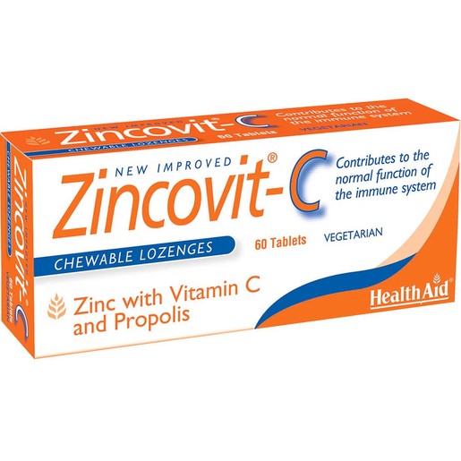 Health Aid Zincovit-C 60 Lozenges