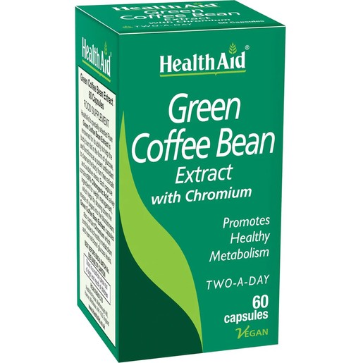 Health Aid Green Coffee Bean Extract & Chromium 60caps Health Aid Green Coffee Bean Extract & Chromium 60caps