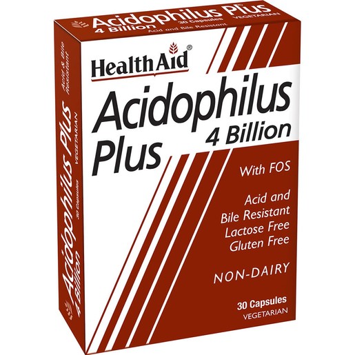 Health Aid Acidophilus Plus 4 Billion with FOS 30caps