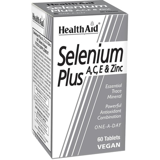 Health Aid Selenium Plus A, C, E & Zinc 60tabs