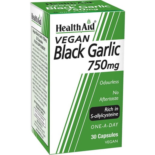 Health Aid Black Garlic 750mg 30caps Health Aid Black Garlic 750mg 30caps