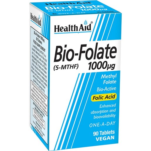 Health Aid Bio-Folate 1000μg 90tabs Health Aid Bio-Folate 1000μg 90tabs