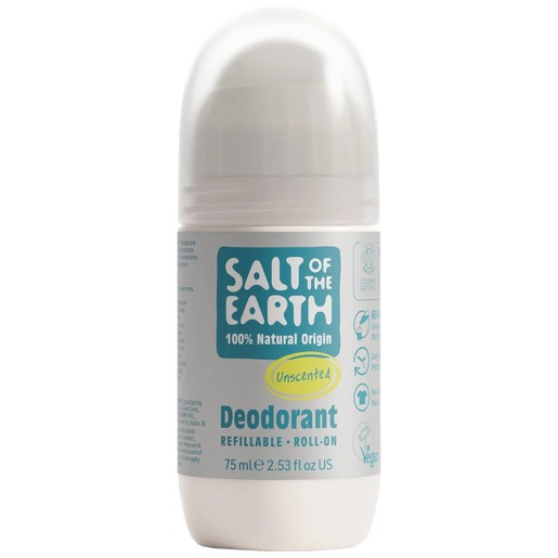 Salt of the Earth Natural Refillable Unscented Deodorant 75ml Salt of the Earth Natural Refillable Unscented Deodorant 75ml