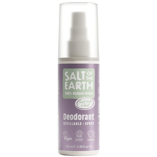 Salt of the Earth Deodorant Spray 100ml - Carly Sage & Mint Salt of the Earth Deodorant Spray 100ml - Carly Sage & Mint
