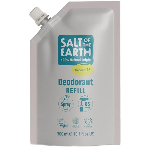 Salt Of The Earth Deodorant Spray Refill 300ml Unscented - Refill 