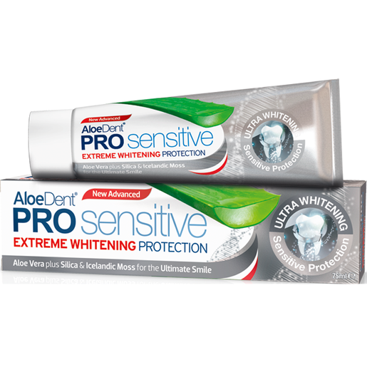 Optima AloeDent Pro Sensitive Extreme Whitening Protection Οδοντόκρεμα Λεύκανσης και Αντιμετώπισης της Ευαισθησίας 75ml Optima AloeDent Pro Sensitive Extreme Whitening Protection Οδοντόκρεμα Λεύκανσης και Αντιμετώπισης της Ευαισθησίας 75ml