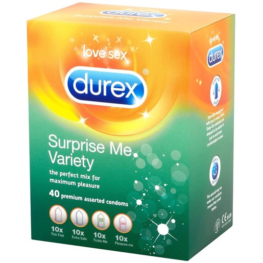 Durex Προφυλακτικά Surprise Me Giga Pack Ποικιλία 40 Τεμαχίων Durex Προφυλακτικά Surprise Me Giga Pack Ποικιλία 40 Τεμαχίων