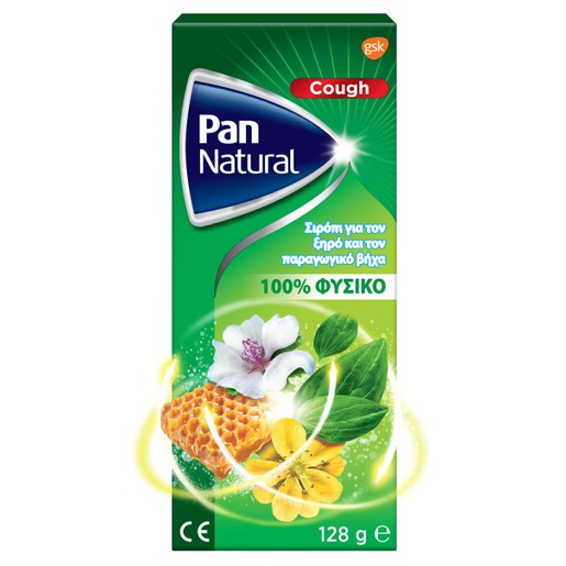 Pan Natural Cough Syrup for Dry & Productive Cough 128gr
