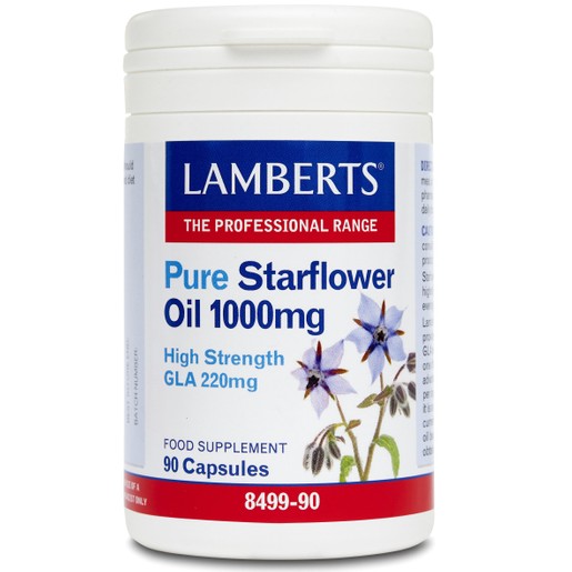 Lamberts Pure Starflower Oil 1000mg 90caps Lamberts Pure Starflower Oil 1000mg 90caps