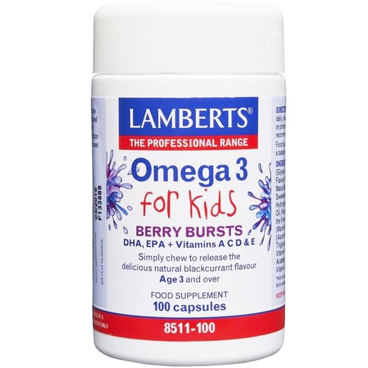 Lamberts Omega 3 for Kids Berry Bursts 100caps