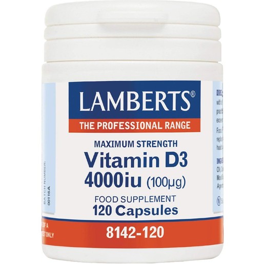 Lamberts Vitamin D3 4000iu, 120caps