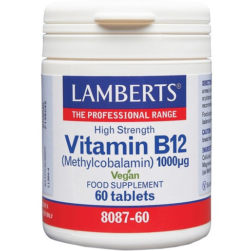 Lamberts Βιταμίνη B12 1000μg, 60tabs