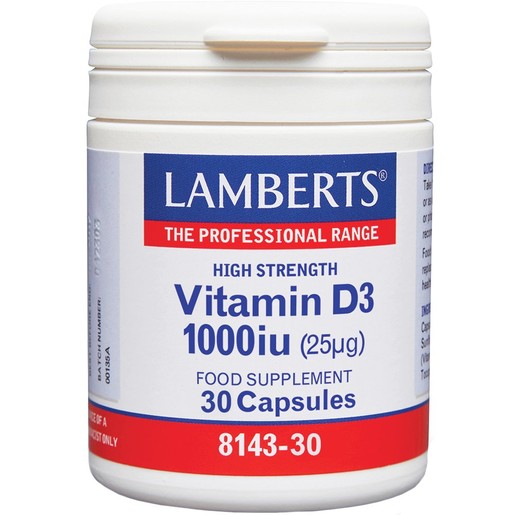 Lamberts Vitamin D3 1000iu, 30caps