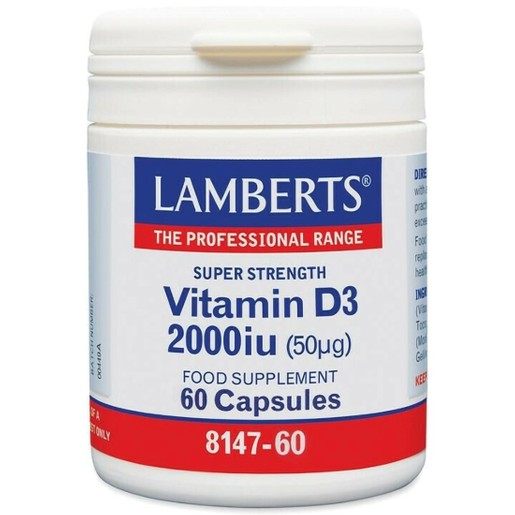 Lamberts Vitamin D3 2000iu (50μg) 60caps