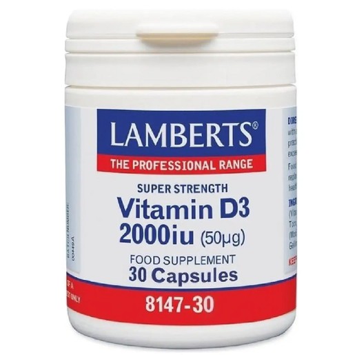 Lamberts Vitamin D3 2000iu (50μg) 30caps Lamberts Vitamin D3 2000iu (50μg) 30caps
