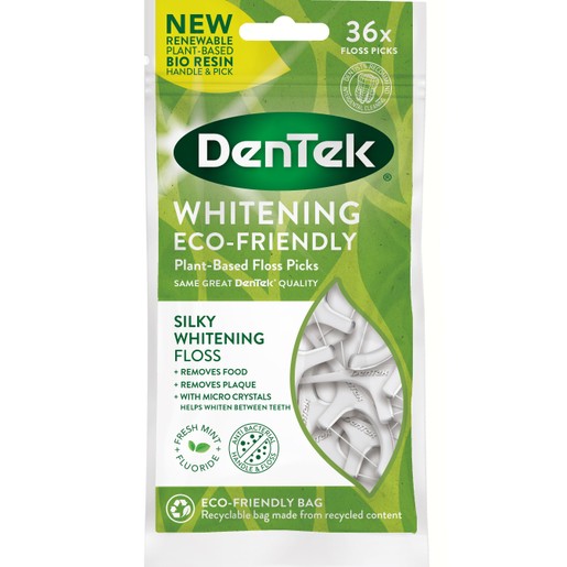 Dentek Whitening Plant-Based Silky Floss Picks 36 Τεμάχια