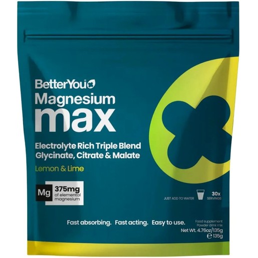 BetterYou Magnesium Max 3in1 Powder 135g - Lemon & Lime Flavour