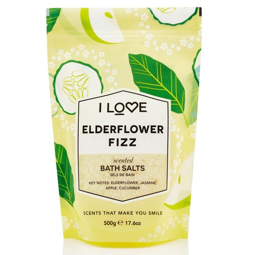 I love... Elderflower Fizz Scented Bath Salts 500gr I love... Elderflower Fizz Scented Bath Salts 500gr