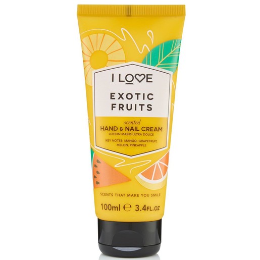 I Love...Exotic Fruits Scented Hand & Nail Cream 100ml I Love...Exotic Fruits Scented Hand & Nail Cream 100ml