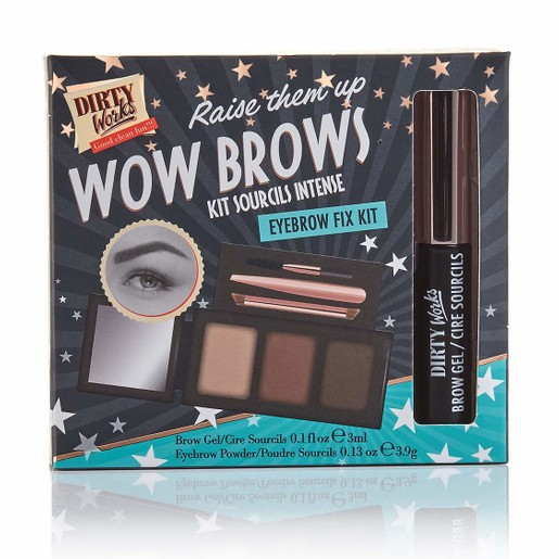 Dirty Works Wow Brow Eyebrow Fix Kit Παλέτα Σκιών για τα Φρύδια με 2 Αποχρώσεις & 1 για Λάμψη 3x3.9gr & Ένα Gel Φρυδιών 3ml Dirty Works Wow Brow Eyebrow Fix Kit Παλέτα Σκιών για τα Φρύδια με 2 Αποχρώσεις & 1 για Λάμψη 3x3.9gr & Ένα Gel Φρυδιών 3ml