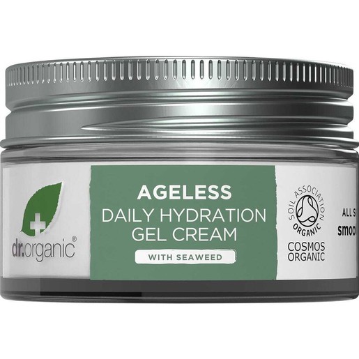Dr Organic Ageless Daily Hydration Gel Cream with Seaweed All Skin Types Smooth & Tone 50ml