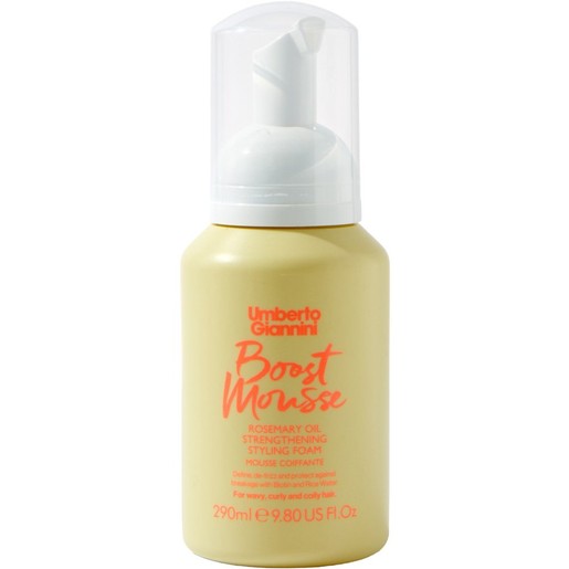 Umberto Giannini Strong Curls Boost Mousse Rosemary Oil Strengthening Styling Foam 290ml