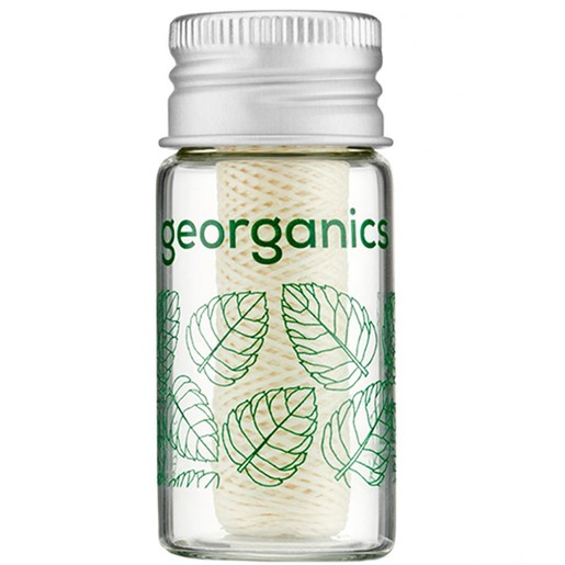 Georganics Spearmint Fluoride Free Plastic Free Dental Floss 50m