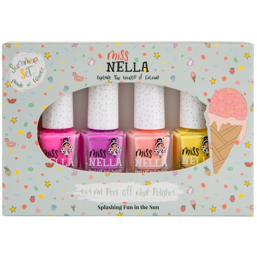 Miss Nella Promo Summer Set Peel Off Nail Polishes 4x4ml
