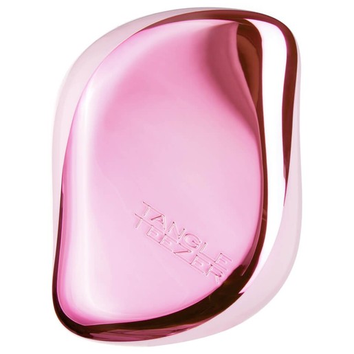 Tangle Teezer Compact Styler Detangling Hairbrush Baby Pink Chrome Επαναστατική Βούρτσα που Ξεμπερδεύει Εύκολα τα Μαλλιά Tangle Teezer Compact Styler Detangling Hairbrush Baby Pink Chrome Επαναστατική Βούρτσα που Ξεμπερδεύει Εύκολα τα Μαλλιά