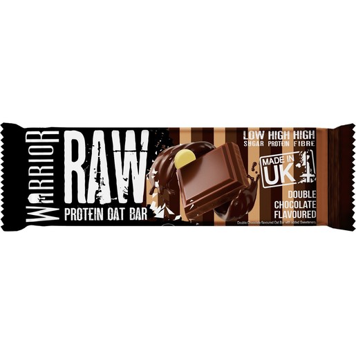 Warrior Raw Protein Oat Bar 75gr - Double Chocolate Flavoured 