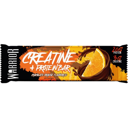 Warrior Creatine & Protein Bar 75gr - Chocolate Orange Flavoured 
