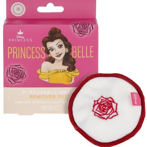 Mad Beauty Disney Princess Belle Reusable Makeup Remover Pad 3 Τεμάχια