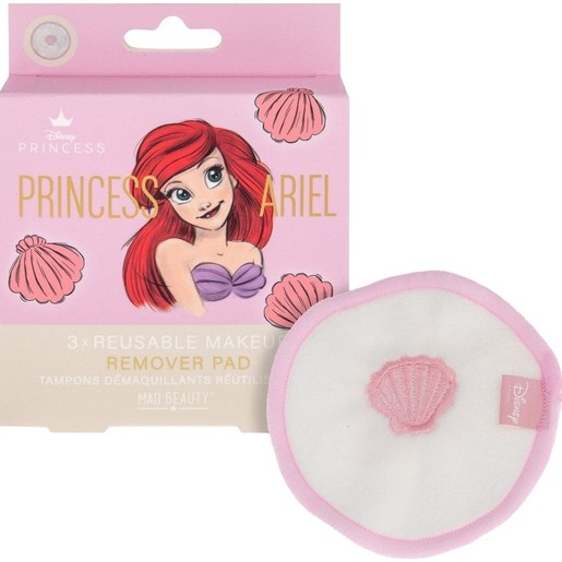 Mad Beauty Disney Princess Ariel Reusable Makeup Remover Pad 3 Τεμάχια