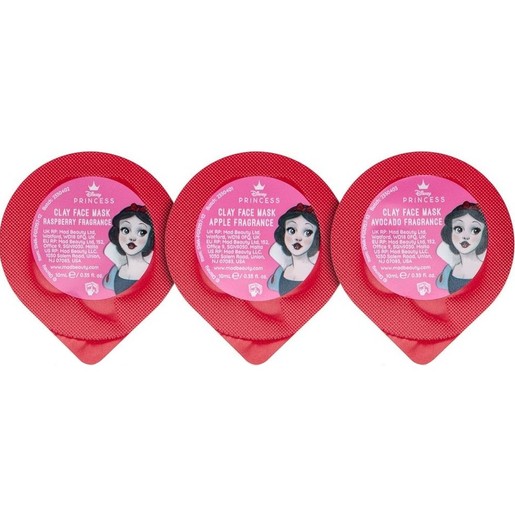 Mad Beauty Disney Princess Snow White Just One Bite Clay Face Mask Trio Κωδ 99649, 3 Τεμάχια